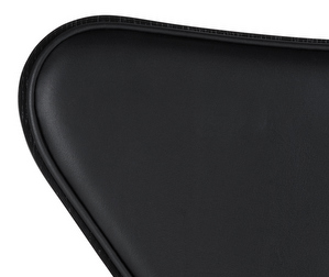 Chair 3107, “Series 7”, Black/Black Leather, Coloured Ash