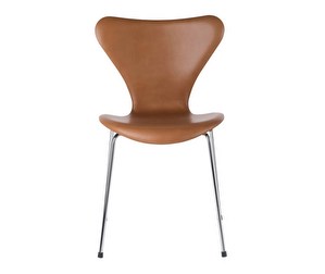 Chair 3107, “Series 7”, Wild Leather Brown/Walnut