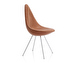 Drop Chair, Grace Leather Walnut