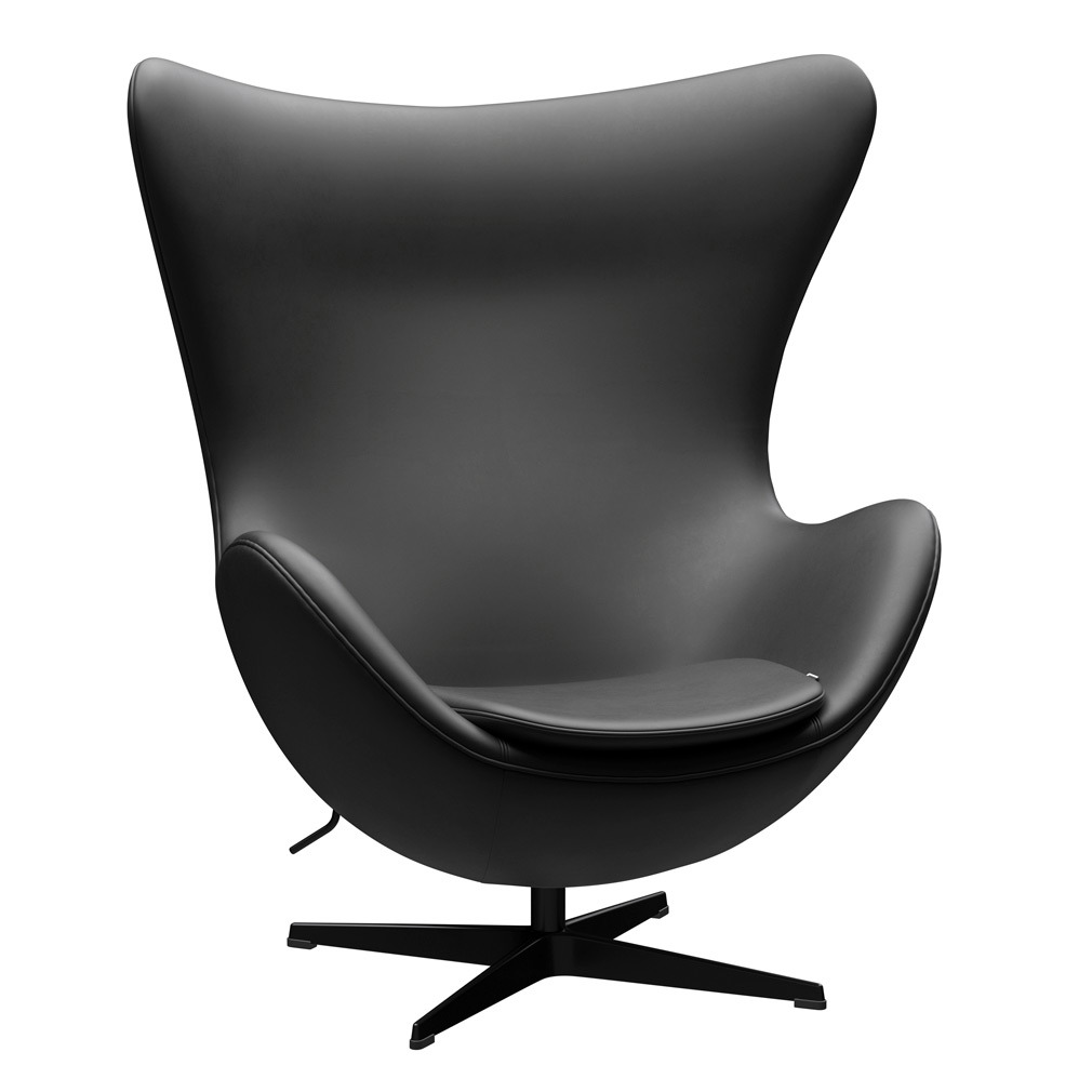 Fritz Hansen Egg Chair Essential Leather Black