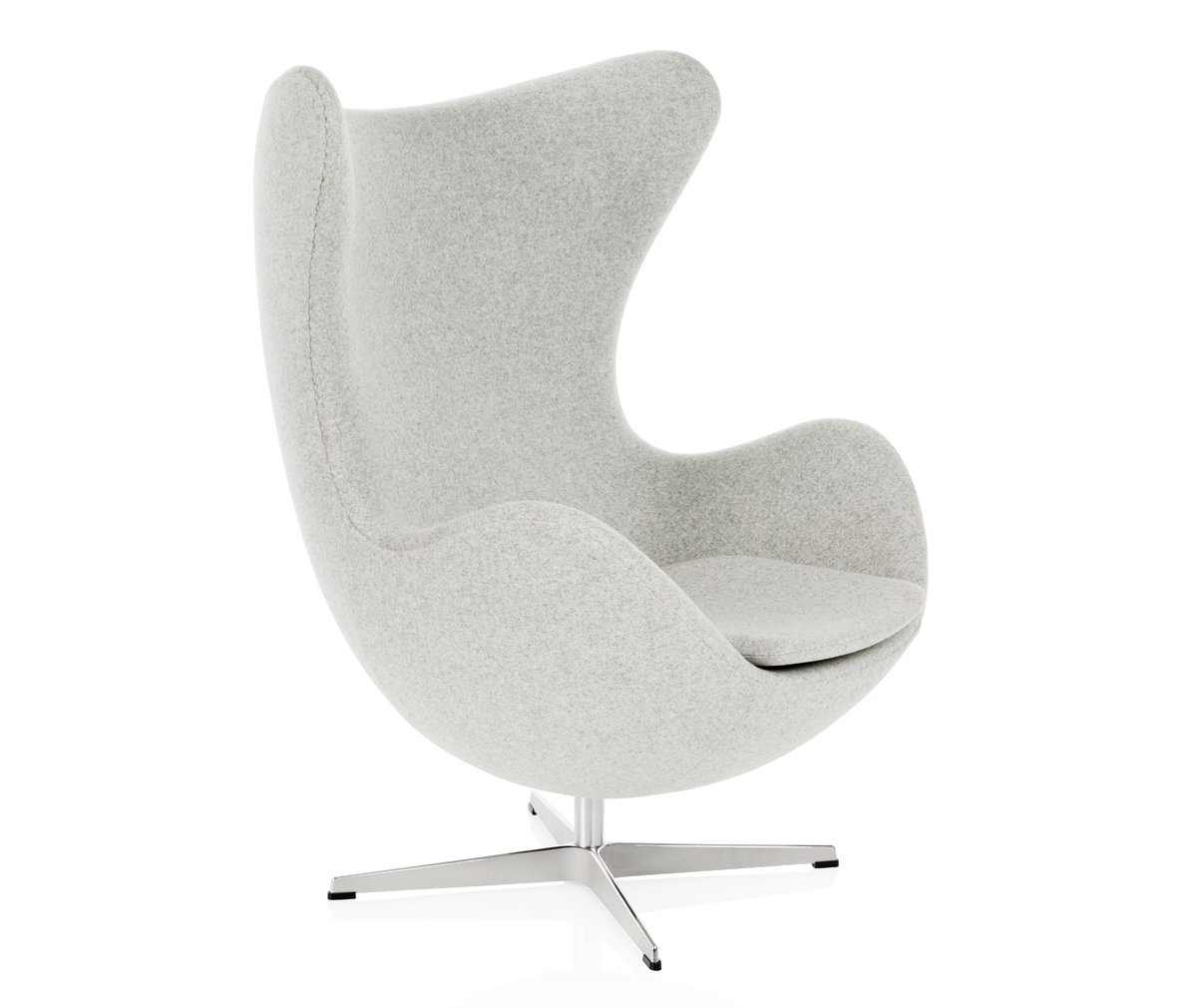 Fritz Hansen Egg-nojatuoli Divina Melange -kangas 120 harmaa