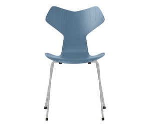 Grand Prix Chair 3130, Dusk Blue/Nine Grey, Coloured Ash