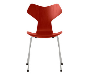 Grand Prix Chair 3130, Venetian Red/Nine Grey, Coloured Ash