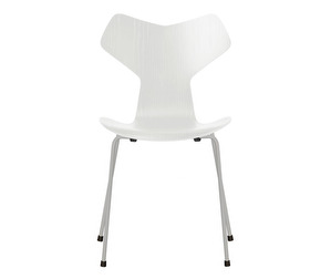 Grand Prix -tuoli 3130, white/nine grey, kuultomaalattu