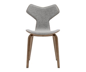 Grand Prix Chair 4130, Walnut Veneer/Grey