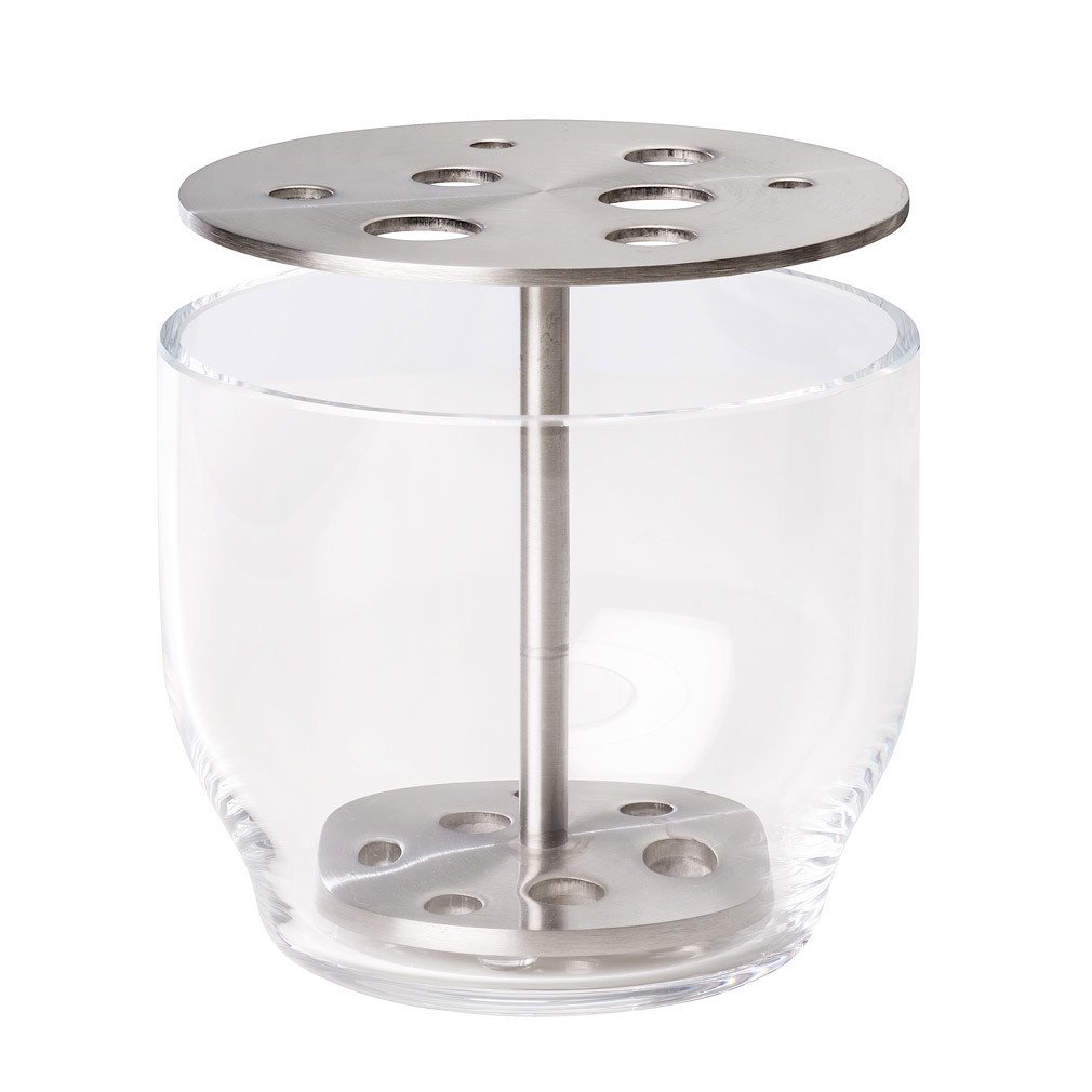 Fritz Hansen Ikebana Vase Glass/Steel, ø 12 cm