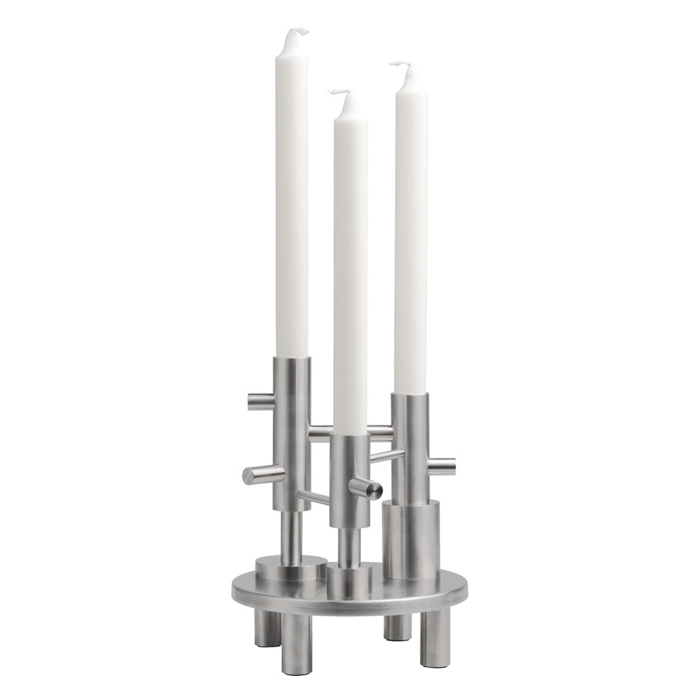 Fritz Hansen Large Candleholder Stainless Steel