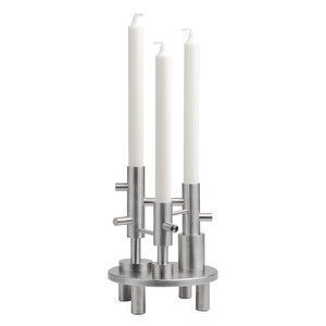 Large Candleholder, Stainless Steel