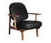 Fred Armchair, Essential Leather Black