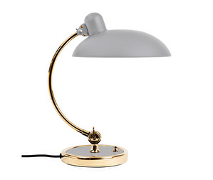Kaiser Idell Table Lamp, Easy Grey/Brass, 6631-T Luxus