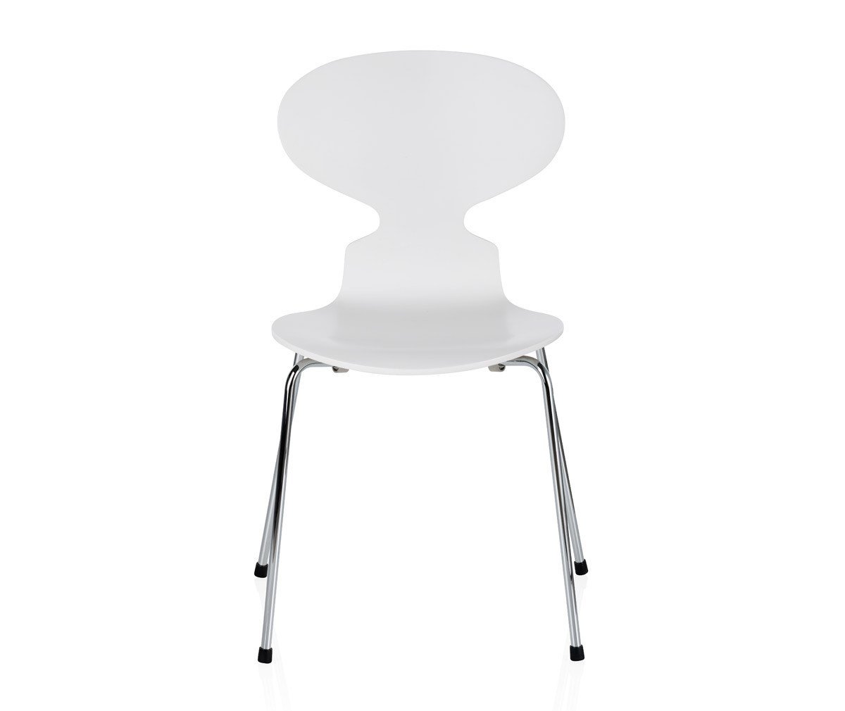 Fritz Hansen Muurahais-tuoli 3101 valkoinen/kromi, peittomaalattu