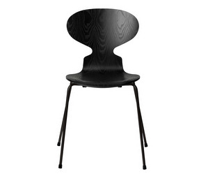 Muurahais-tuoli 3101, black/black, kuultomaalattu