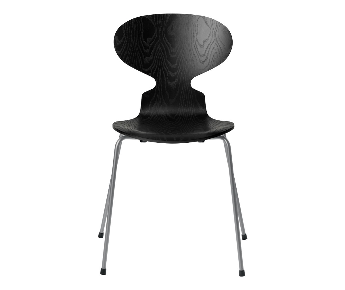 Fritz Hansen Muurahais-tuoli 3101 black/silver grey, kuultomaalattu