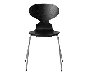 Muurahais-tuoli 3101, black/silver grey, kuultomaalattu