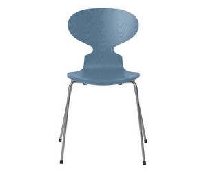 Ant Chair 3101, Dusk Blue/Silver Grey, Coloured Ash