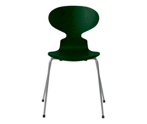 Muurahais-tuoli 3101, evergreen/silver grey, kuultomaalattu