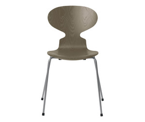 Ant Chair 3101, Olive Green/Silver Grey, Coloured Ash