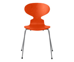 Ant Chair 3101, Paradise Orange/Silver Grey, Coloured Ash