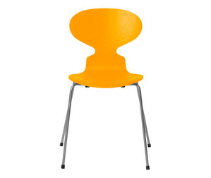 Muurahais-tuoli 3101, true yellow/silver grey, kuultomaalattu