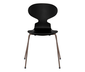 Muurahais-tuoli 3101, black/dark brown, peittomaalattu