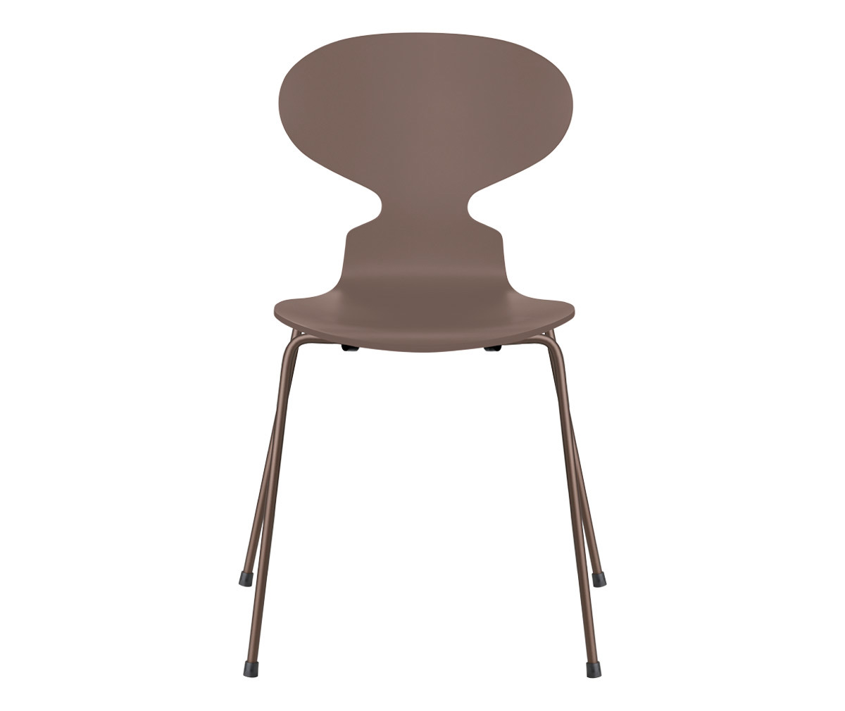 Fritz Hansen Muurahais-tuoli 3101 deep clay/dark brown, peittomaalattu