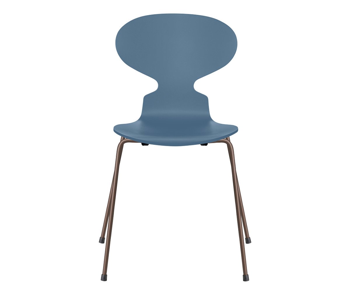 Fritz Hansen Muurahais-tuoli 3101 dusk blue/dark brown, peittomaalattu