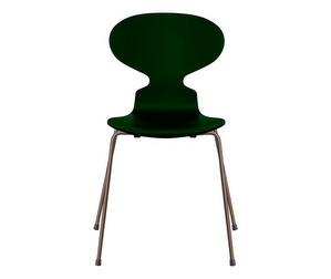 Muurahais-tuoli 3101, evergreen/dark brown, peittomaalattu