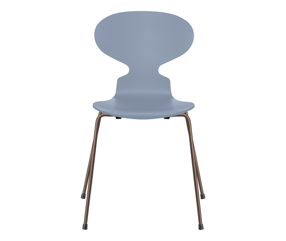 Fritz Hansen Muurahais-tuoli 3101 lavender blue/dark brown, peittomaalattu