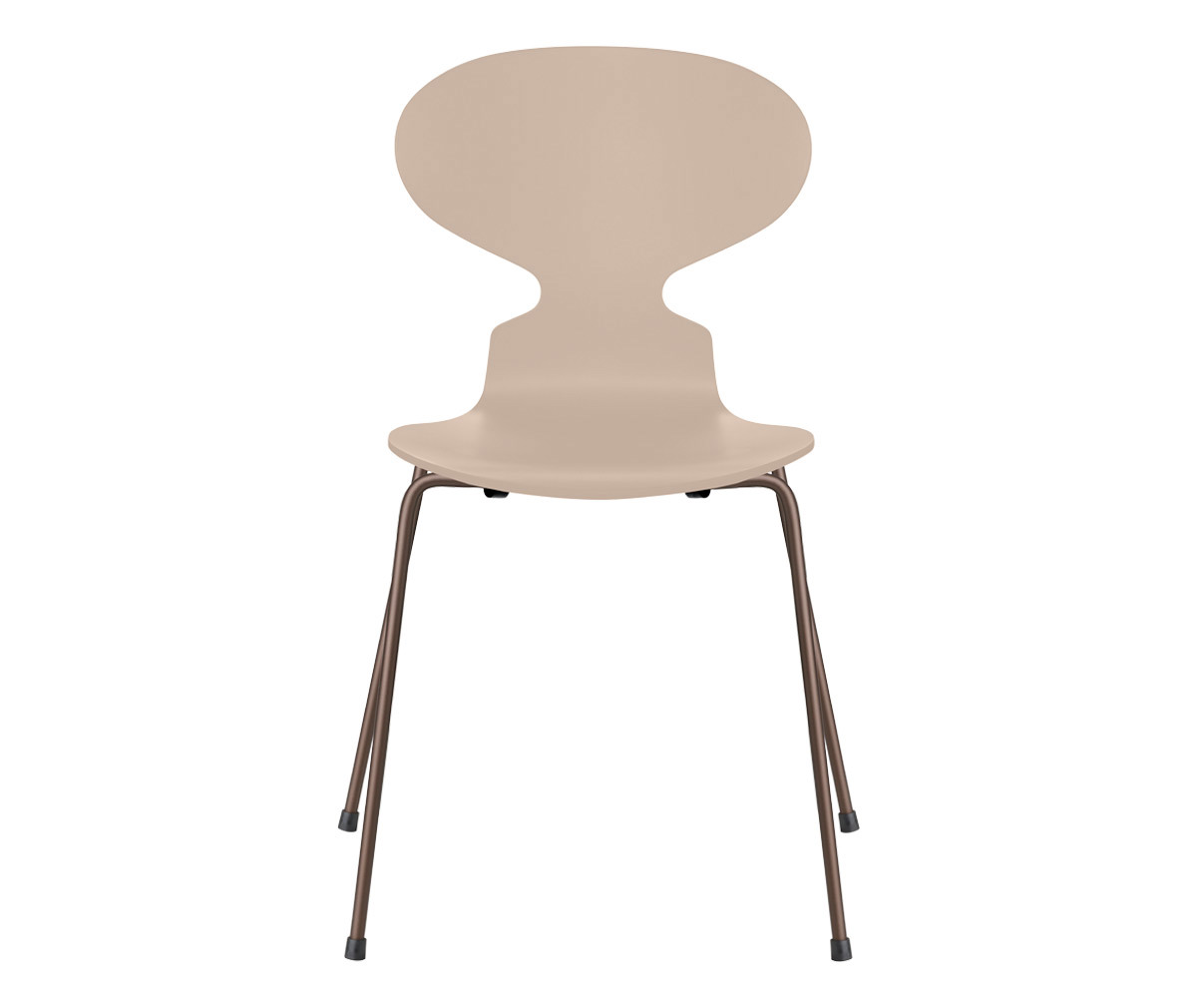 Fritz Hansen Muurahais-tuoli 3101 light beige/dark brown, peittomaalattu