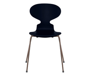 Muurahais-tuoli 3101, midnight blue/dark brown, peittomaalattu