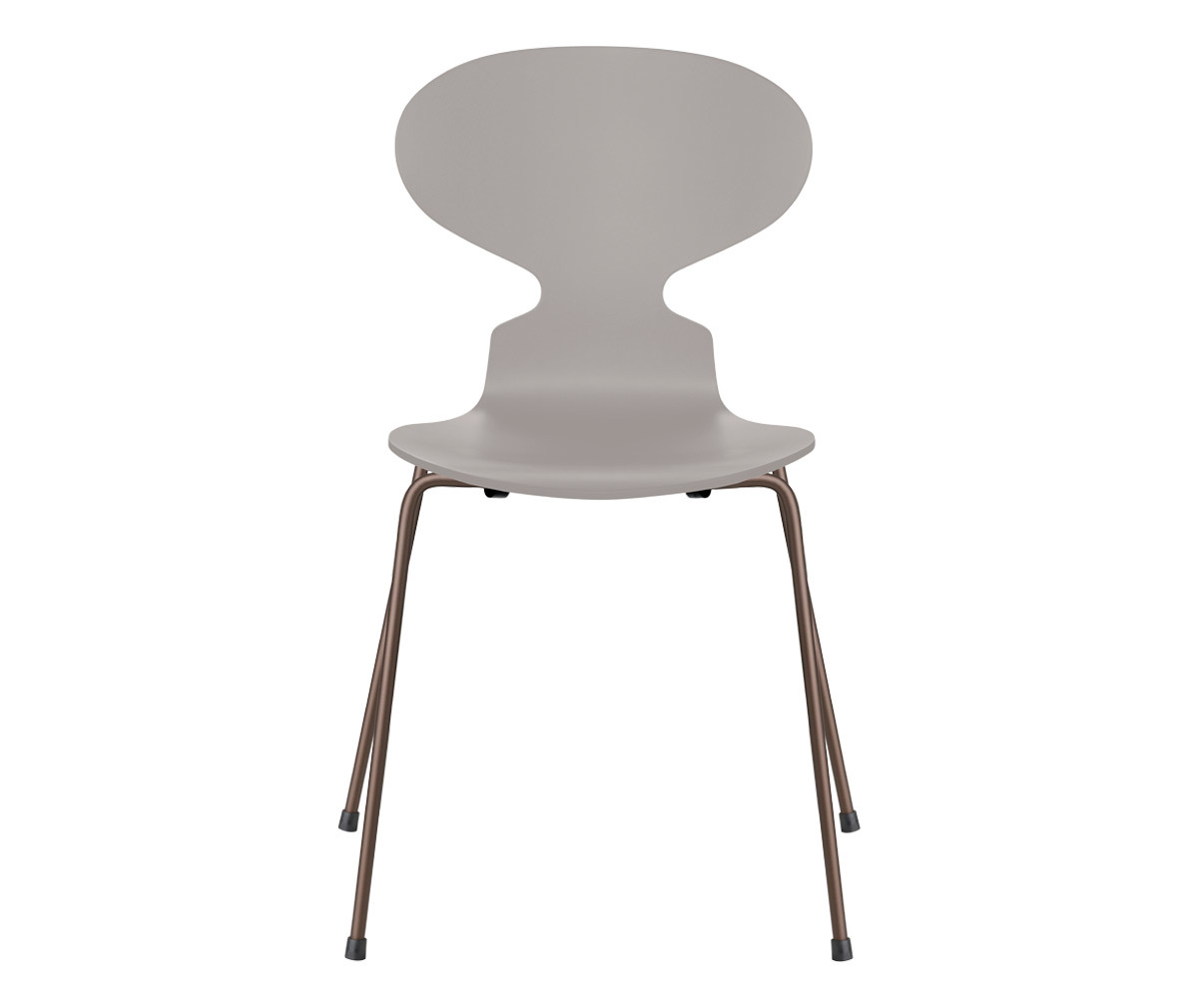 Fritz Hansen Muurahais-tuoli 3101 nine grey/dark brown, peittomaalattu