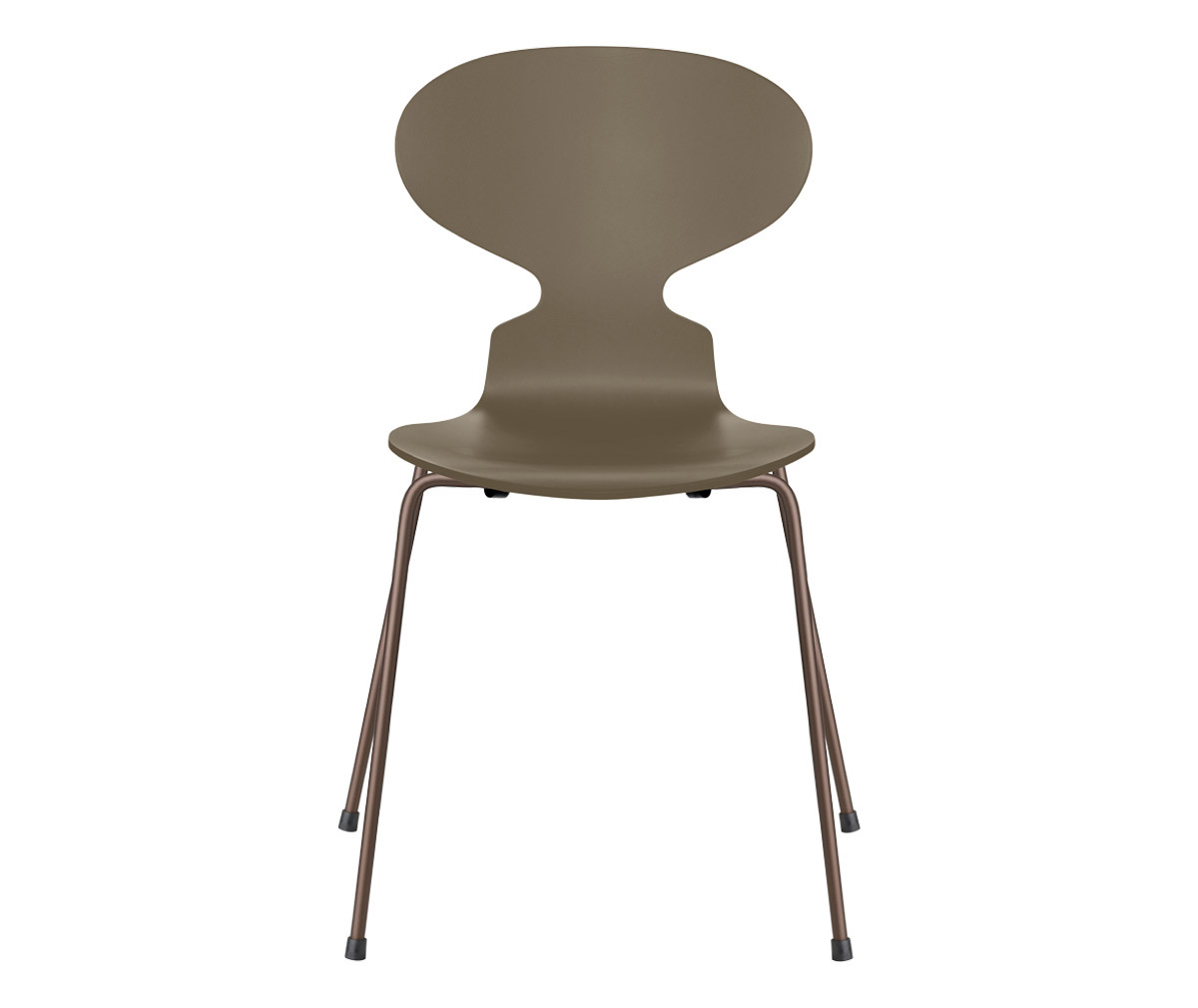 Fritz Hansen Ant Chair 3101 Olive Green/Dark Brown, Lacquered