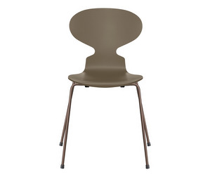 Ant Chair 3101, Olive Green/Dark Brown, Lacquered
