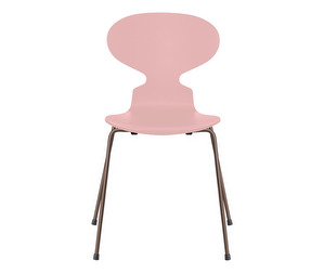 Muurahais-tuoli 3101, pale rose/dark brown, peittomaalattu