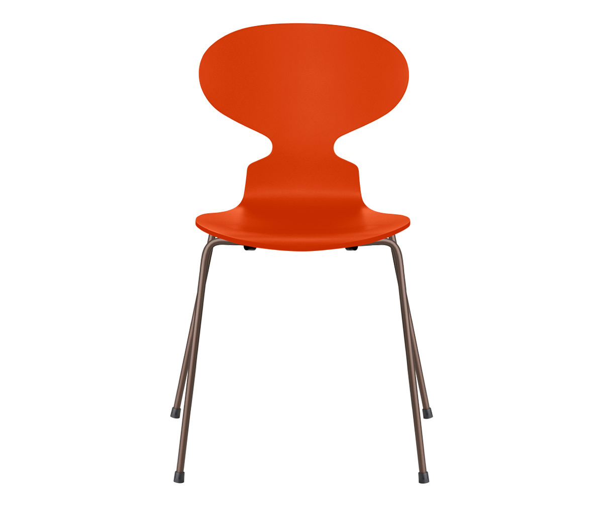 Fritz Hansen Muurahais-tuoli 3101 paradise orange/dark brown, peittomaalattu