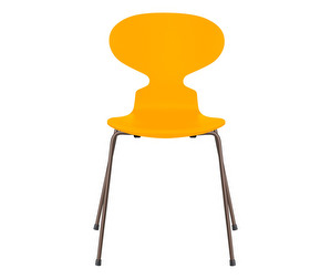 Muurahais-tuoli 3101, true yellow/dark brown, peittomaalattu