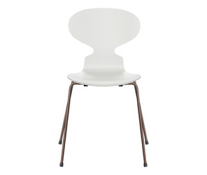 Ant Chair 3101, White/Dark Brown, Lacquered