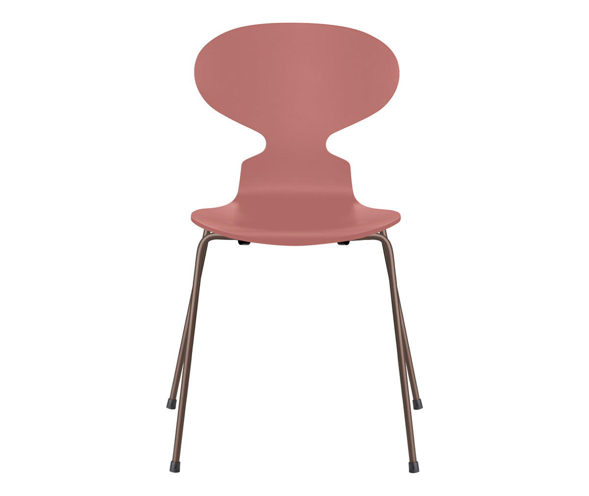 Fritz Hansen Muurahais-tuoli 3101 wild rose/dark brown, peittomaalattu