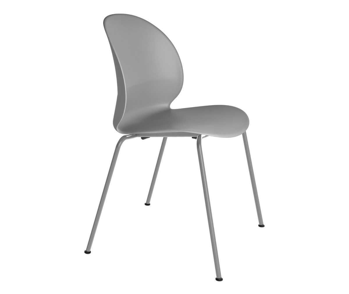 Fritz Hansen N02 Recycle Chair Grey, Painted Legs