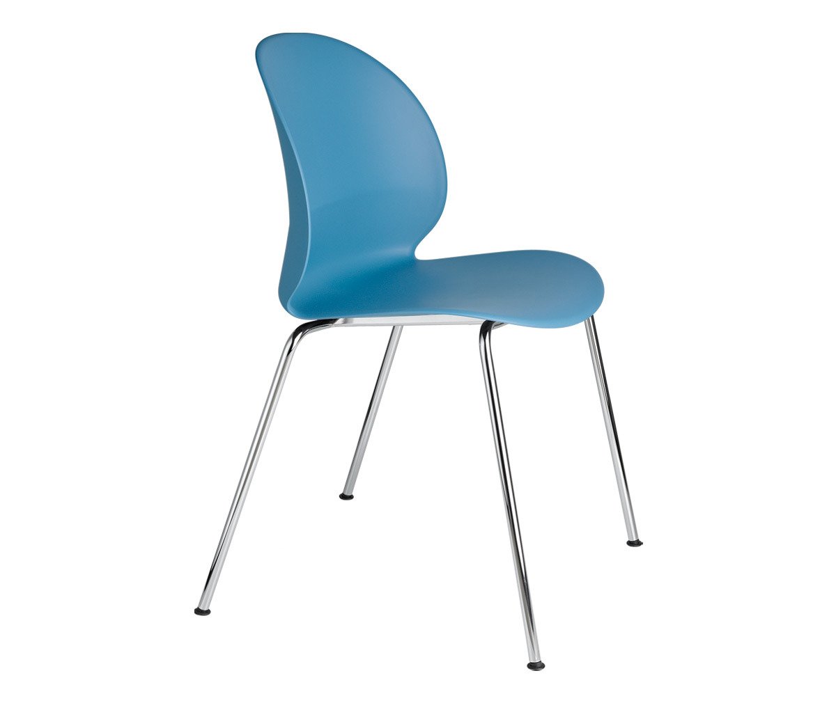 Fritz Hansen N02 Recycle Chair Light Blue, Chrome Legs