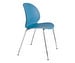 N02 Recycle Chair, Light Blue, Chrome Legs