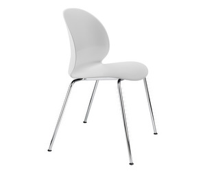 N02 Recycle Chair, White, Chrome Legs