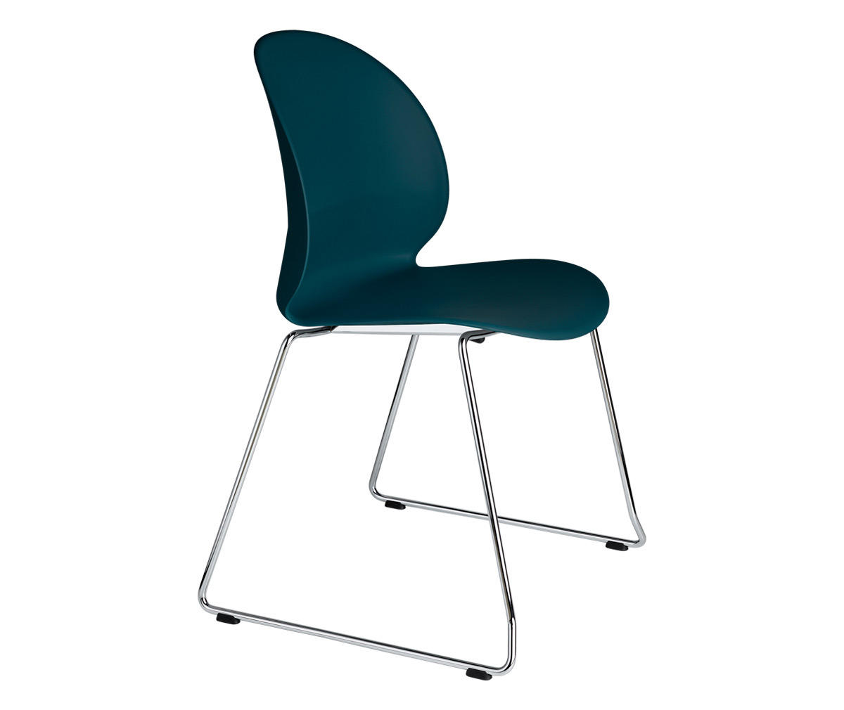 Fritz Hansen N02 Recycle -tuoli tummansininen, kelkkajalka