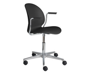 N02 Recycle Chair, Black, Castors