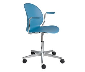 N02 Recycle Chair, Light Blue, Castors