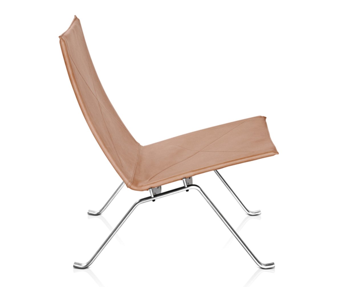 Fritz Hansen PK22-nojatuoli Rustik-nahka ruskea