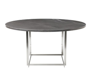 PK54-ruokapöytä, musta marmori, ø 140 cm