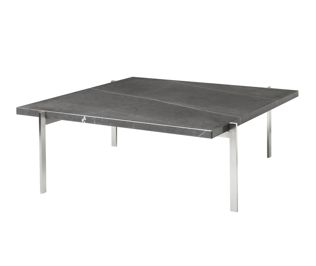 Fritz Hansen PK61-sohvapöytä musta marmori, 80 x 80 cm