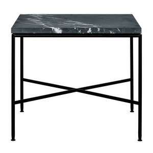 Planner Coffee Table, Charcoal Marble, 45 x 45 cm
