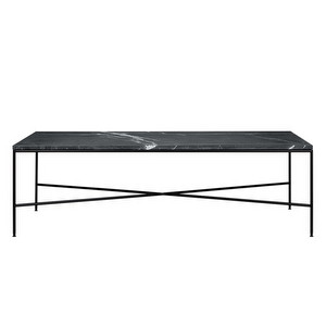 Planner Coffee Table, Charcoal Marble, 70 x 130 cm